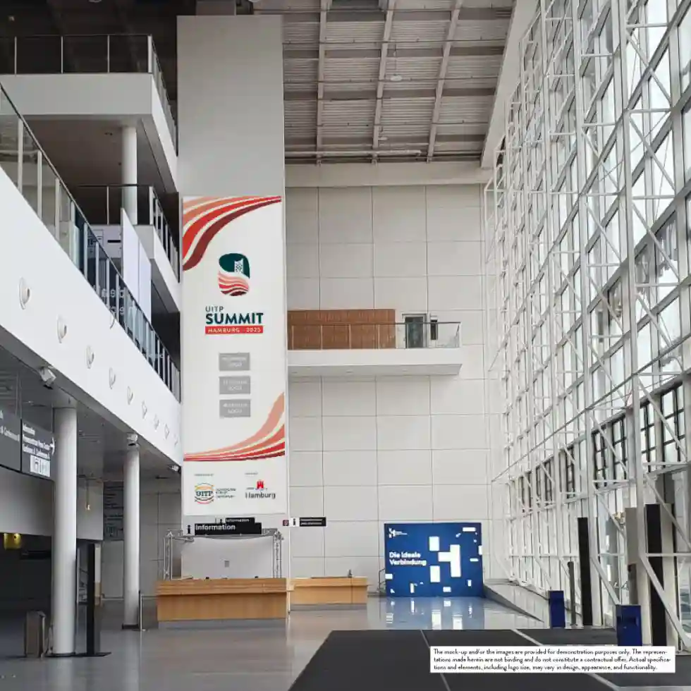 main entrance banner