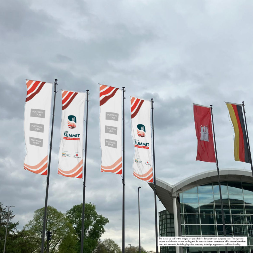 mockup Entrance Flags
