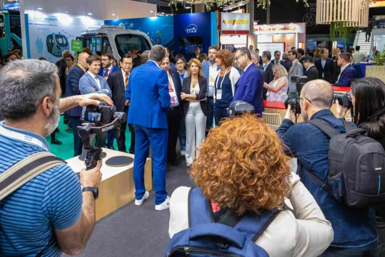 visitors, journalists and VIPs at the UITP Summit
