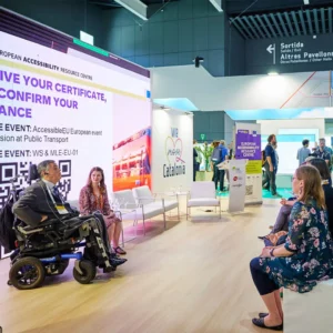 Participants attending an accessibility discussion