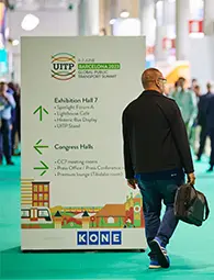 Wayfinding sponsorship at the UITP Summit