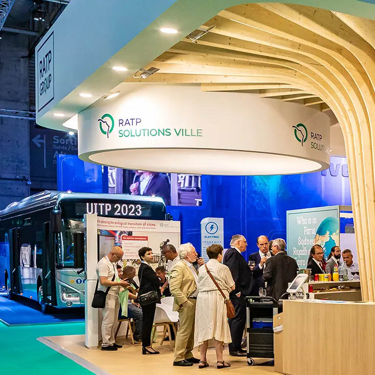 operator exhibition stand at the UITP Summit