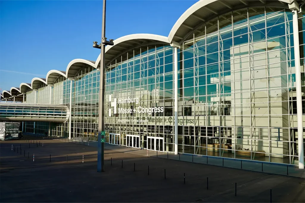outside of Hamburg Messe