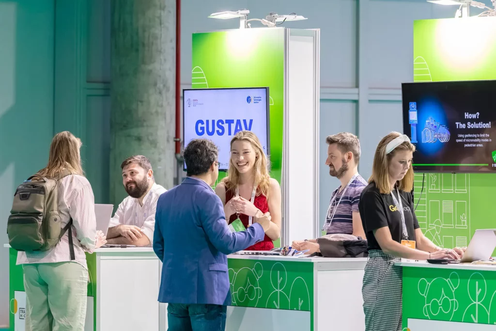 Startup Area stands